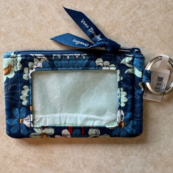 NWT Vera Bradley FLORAL BURSTS Zip ID Case - Picture 1 of 5